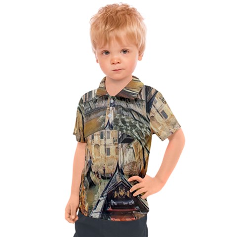 Art Venice Channel Kids  Polo Tee by ConteMonfrey