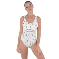 Illustration Pattern Seamless Golden 3d Bring Sexy Back Swimsuit by danenraven