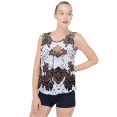 Im Fourth Dimension Colour 71 Bubble Hem Chiffon Tank Top by imanmulyana