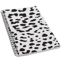 Leopard Print Jaguar Dots Black And White 5 5  X 8 5  Notebook by ConteMonfreyShop