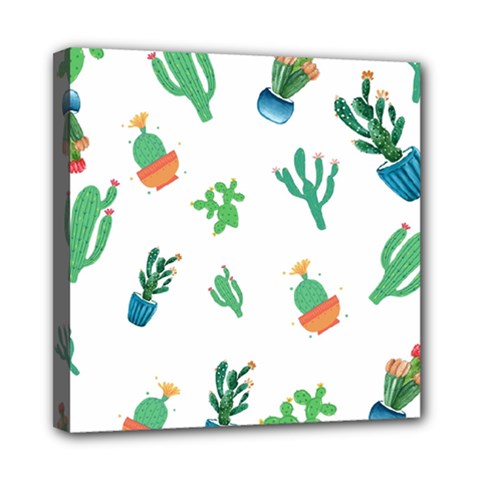 Among Succulents And Cactus  Mini Canvas 8  X 8  (stretched) by ConteMonfreyShop