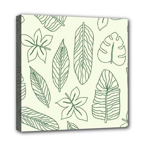 Banana Leaves Draw   Mini Canvas 8  X 8  (stretched) by ConteMonfreyShop