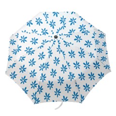 Little Blue Daisies  Folding Umbrella by ConteMonfreyShop