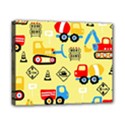 Seamless pattern vector industrial vehicle cartoon Canvas 10  x 8  (Stretched) View1