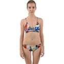 Toy Transport Cartoon Seamless-pattern-with-airplane-aerostat-sail Yacht Vector Illustration Wrap Around Bikini Set View1