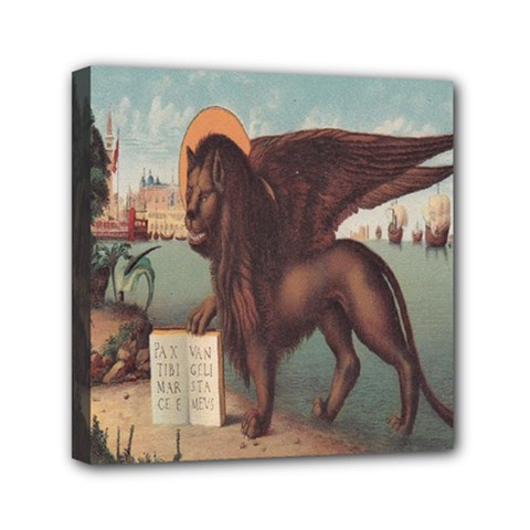 Lion Of Venice, Italy Mini Canvas 6  X 6  (stretched) by ConteMonfrey