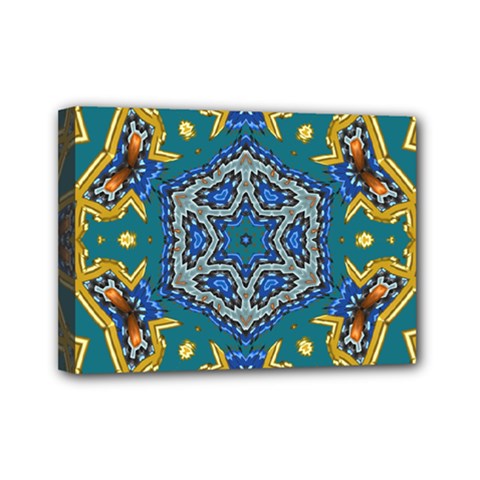 Illustration Art Pattern Design Wallpaper Mini Canvas 7  X 5  (stretched) by Wegoenart
