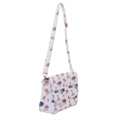 Fish Squid Bird Jellyfish Chicken Shoulder Bag With Back Zipper by Wegoenart