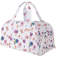 Fish Squid Bird Jellyfish Chicken Burner Gym Duffel Bag by Wegoenart