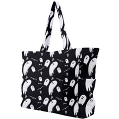 Ghost Background Halloween Simple Shoulder Bag by Wegoenart