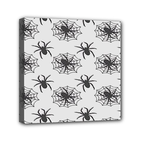 Spider Web - Halloween Decor Mini Canvas 6  X 6  (stretched) by ConteMonfrey