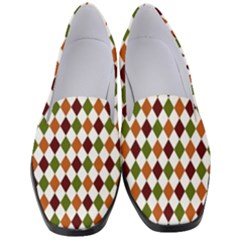 Halloween Palette Plaids   Women s Classic Loafer Heels by ConteMonfrey