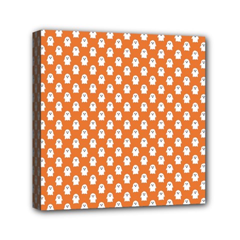 Cute Little Ghosts Halloween Theme Mini Canvas 6  X 6  (stretched) by ConteMonfrey