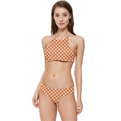 Cute Little Ghosts Halloween Theme Banded Triangle Bikini Set by ConteMonfrey