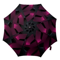 Hexagon Geometric Art Design Hook Handle Umbrellas (small) by Wegoenart