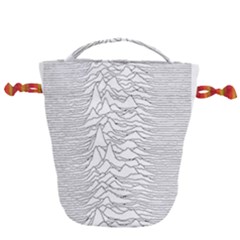 Joy Division Unknown Pleasures Drawstring Bucket Bag by Jancukart