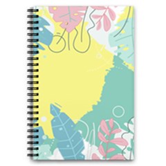 Plants Leaves Border Frame 5 5  X 8 5  Notebook by Ravend