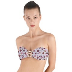 Cake Cupcake Sweet Dessert Food Twist Bandeau Bikini Top by Ravend