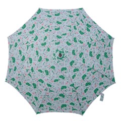 Illustration Flower Pattern Wallpaper Seamless Hook Handle Umbrellas (small) by Ravend