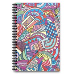 Abstract Art Color Geometry Pattern 5 5  X 8 5  Notebook by danenraven