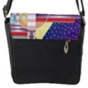 Abstract Shapes Colors Gradient Flap Closure Messenger Bag (S) View1