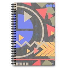 Background Abstract Colors Shapes 5 5  X 8 5  Notebook by Wegoenart