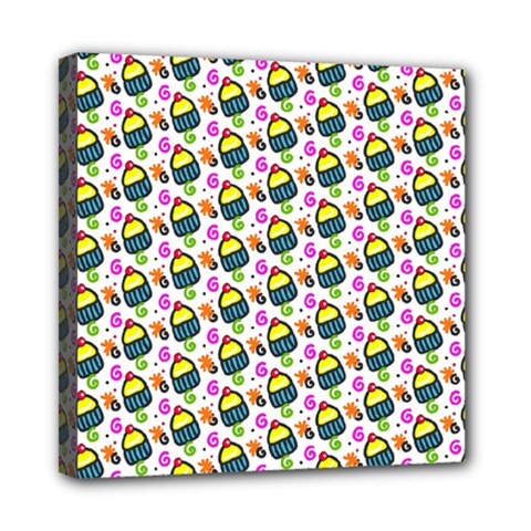 Sweet Dessert Food Cake Pattern Mini Canvas 8  X 8  (stretched) by Wegoenart