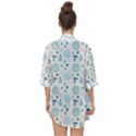 Vaccine Syringe Disinfection Open Front Chiffon Kimono View2
