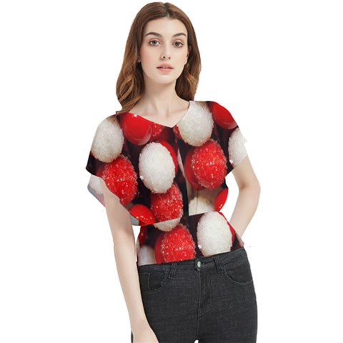 Beads Butterfly Chiffon Blouse by artworkshop