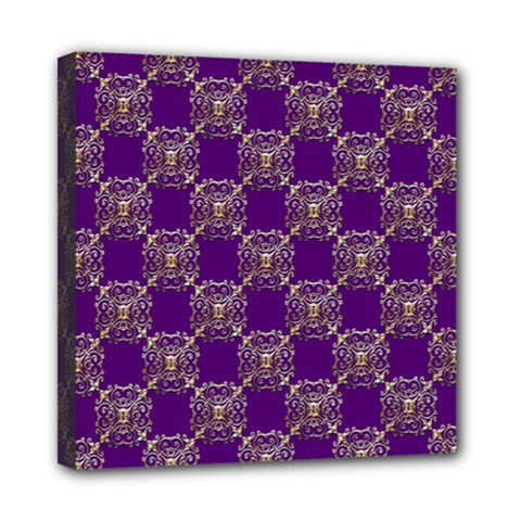 Background Pattern Design Mini Canvas 8  X 8  (stretched) by Wegoenart
