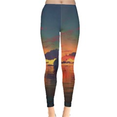 Digital Art Artwork Fantasy Landscape Sky Nature Leggings  by danenraven