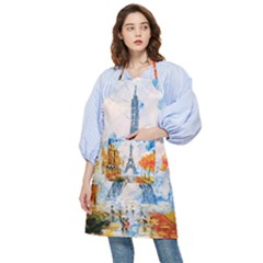 Eiffel Tower Landmark Architecture  Artistic Pocket Apron by danenraven