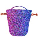 Abstract Triangle Tile Mosaic Pattern Drawstring Bucket Bag View2