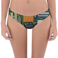 Illustration Motherboard Pc Computer Reversible Hipster Bikini Bottoms by danenraven