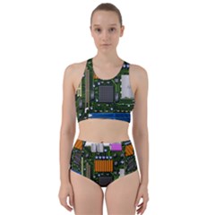 Illustration Motherboard Pc Computer Racer Back Bikini Set by danenraven