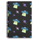 Galaxy Cosmos Rocket Spaceship Ufo 5.5  x 8.5  Notebook View1
