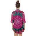Blockchain Networking Digitization Open Front Chiffon Kimono View2