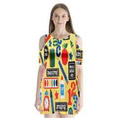 Fabric 1 Shoulder Cutout Velvet One Piece by nateshop