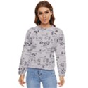 Pattern Wallpaper Math Formula Albert Einstein Women s Long Sleeve Raglan Tee View1
