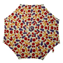 Vegetable Food Illustration Patterntexture Hook Handle Umbrellas (small) by Wegoenart