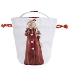 Christmas Figures 10 Drawstring Bucket Bag by artworkshop