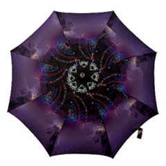 Outdoor Christmas Lights Tunnel Hook Handle Umbrellas (large) by artworkshop