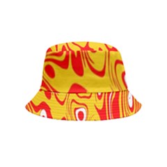 Red-yellow Inside Out Bucket Hat (kids) by nateshop