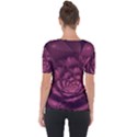 Fractal Blossom Flower Bloom Shoulder Cut Out Short Sleeve Top View2