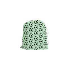 Pattern Ball Soccer Background Drawstring Pouch (xs) by Wegoenart