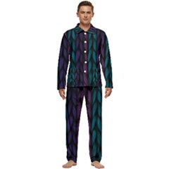 Background Men s Long Sleeve Velvet Pocket Pajamas Set by nateshop