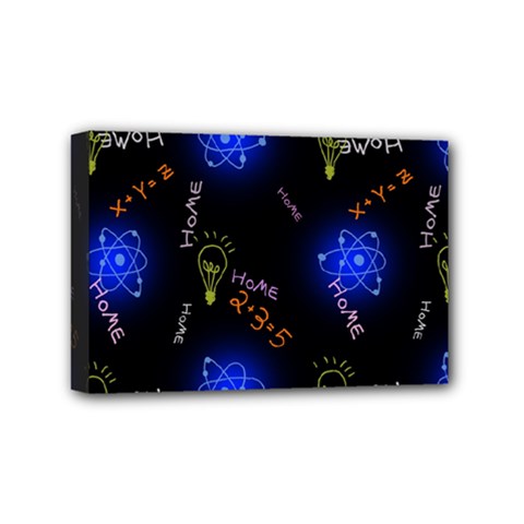 Formula Background Pattern Texture Design Mini Canvas 6  X 4  (stretched) by Ravend