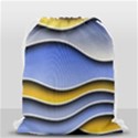 Background Abstract Wave Colorful Drawstring Bag (Small) View2
