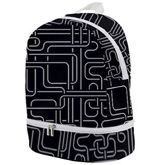 Illustration Circuit Cpu Pcb Electronic Wires Zip Bottom Backpack by Wegoenart