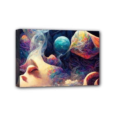Quantum Physics Dreaming Lucid Mini Canvas 6  X 4  (stretched) by Ravend